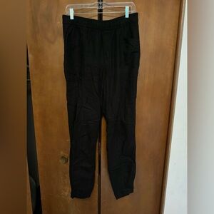 Old Navy tall linen-blend high-waisted tapered ankle pants MT